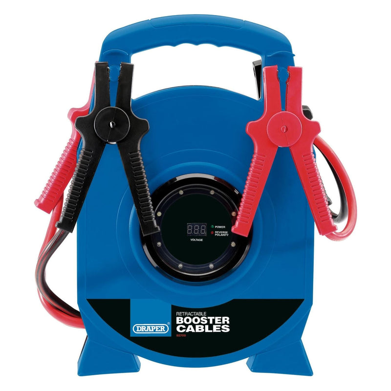 Draper Retractable Booster Cables, 3.5m x 29mm&sup2; 92700 - Draper - My Roof Bars