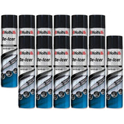 12 x Holts Car De-Icer Melts Windscreen Ice Frost Snow Aerosol Deicer 600ml - Holts - My Roof Bars