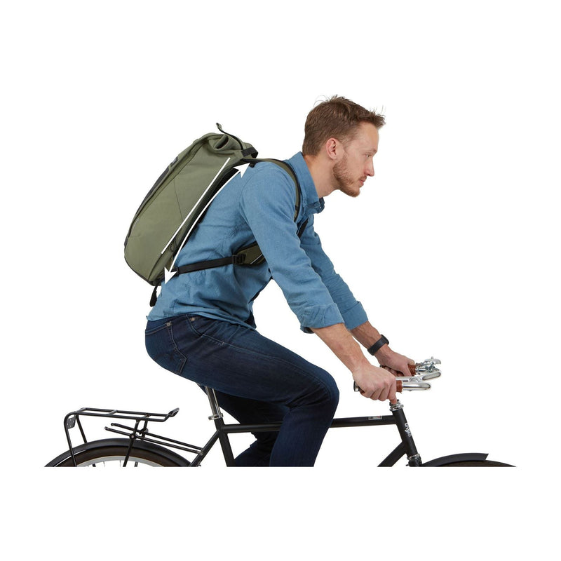 Thule Paramount Commuter Rucksack 18L Olivine Green Cycling Backpack - Thule - My Roof Bars