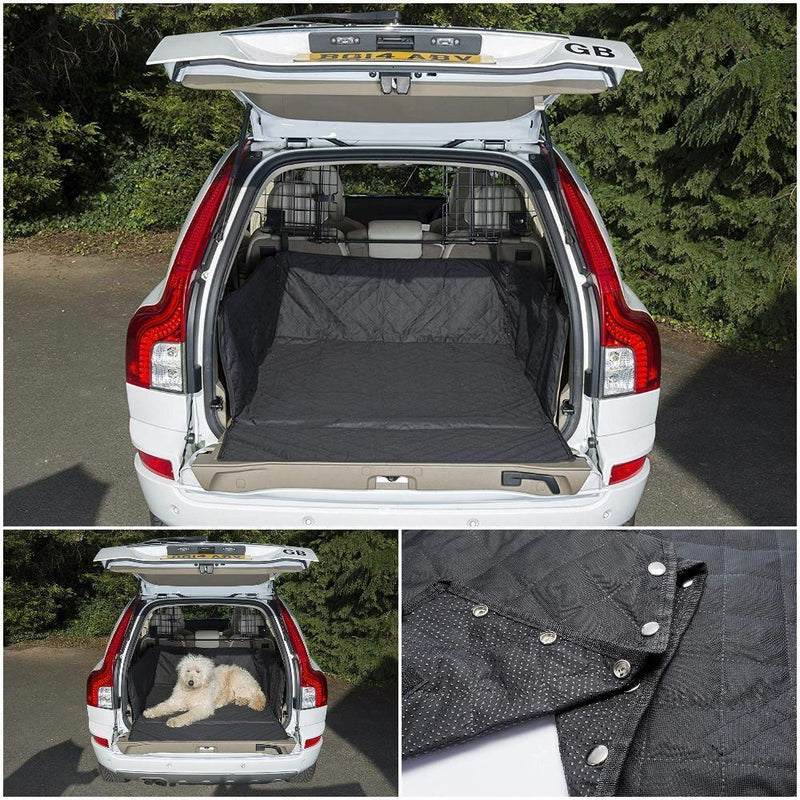 Waterproof Quilted Padded Dog Pet Mat Car Boot Liner & Bumper Protector