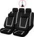 Sakura Greenwich Seat Cover Front & Rear Set Grey 7 Piece with Zip - Sakura - My Roof Bars