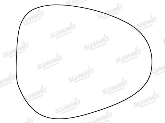 Summit Stick-On Standard Mirror Glass fits Lancia Ypsilon 10 on RHS - Summit - My Roof Bars