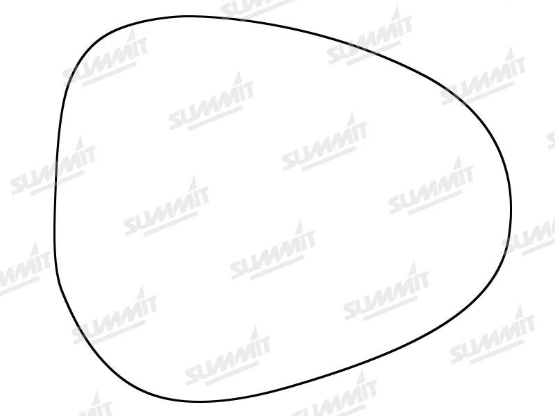 Summit Stick-On Standard Mirror Glass fits Lancia Ypsilon 10 on RHS - Summit - My Roof Bars