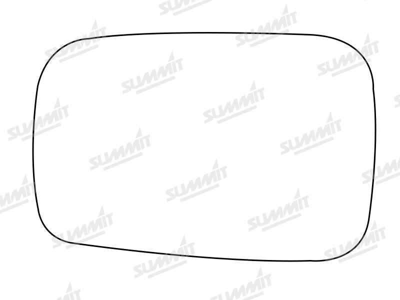 Summit Stick-On Standard Mirror Glass fits Hyundai Pony RHS - Summit - My Roof Bars