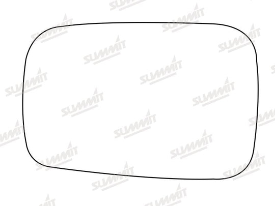 Summit Stick-On Standard Mirror Glass fits Hyundai Pony RHS - Summit - My Roof Bars