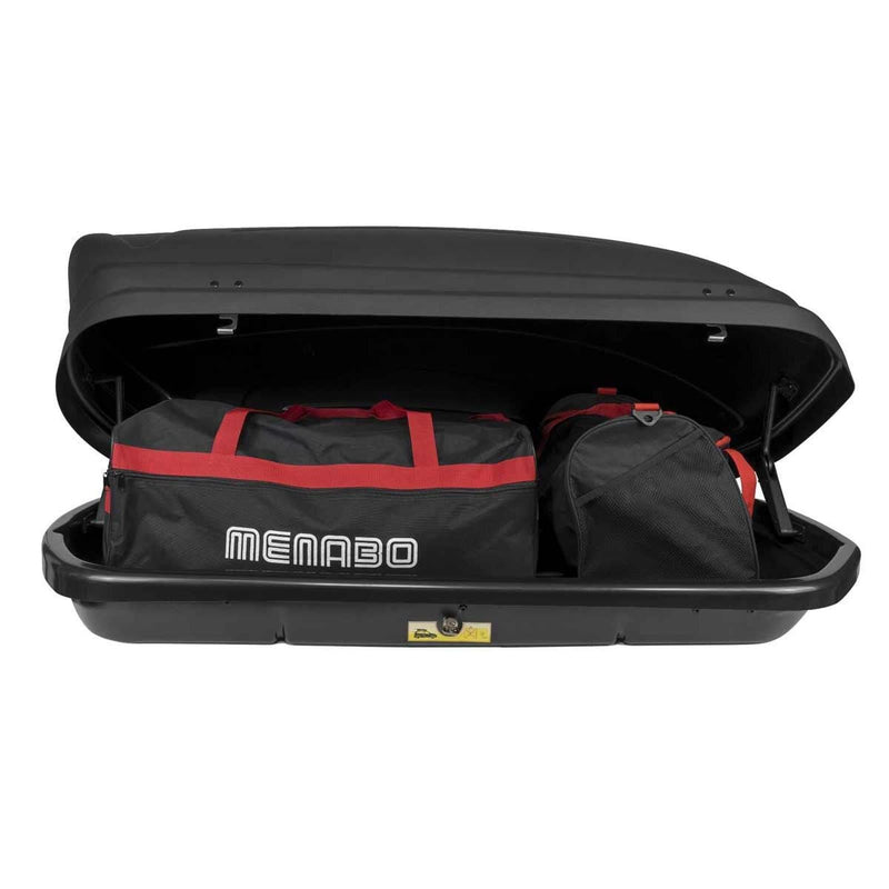 Menabo Mania 460 Litre Black Roof Box (75kg Max.) - Menabo - My Roof Bars