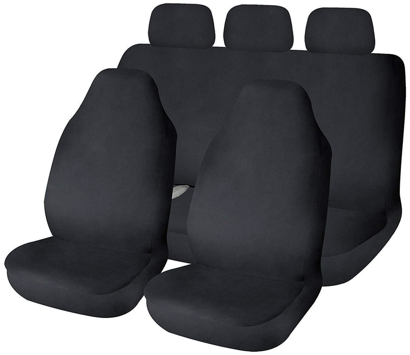 Sakura Full Set Universal Black Waterproof Durable Car Seat Covers Protectors
