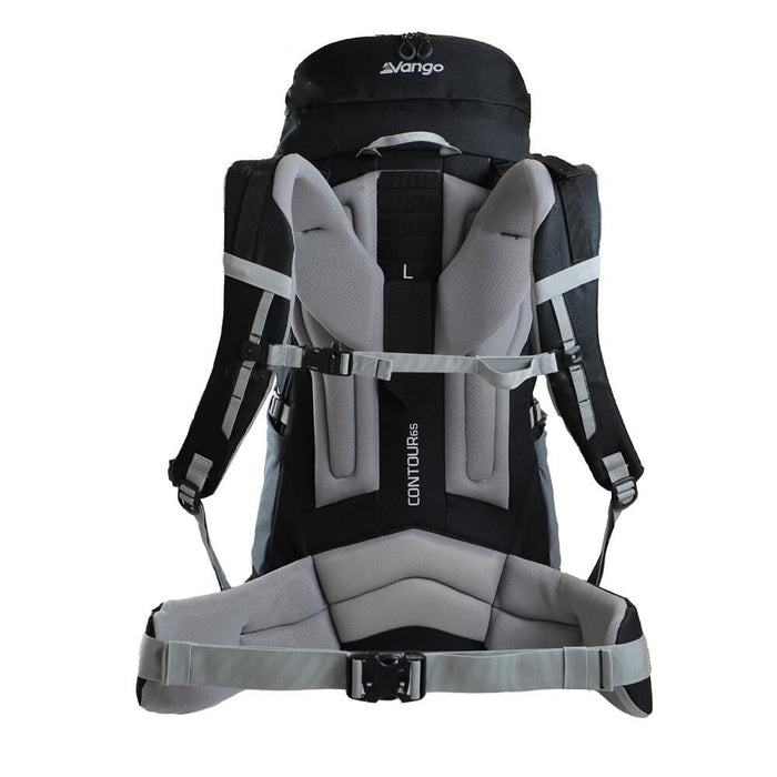 Vango Contour 65 Black Rucksack Backpack - Vango - My Roof Bars