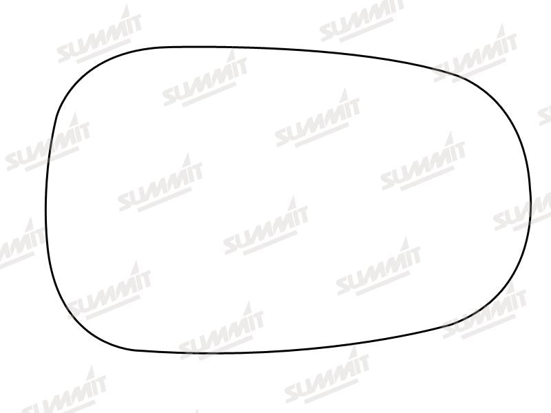 Summit Stick-On Anti Dazzle Mirror Glass fits Renault Megane LHS - Summit - My Roof Bars