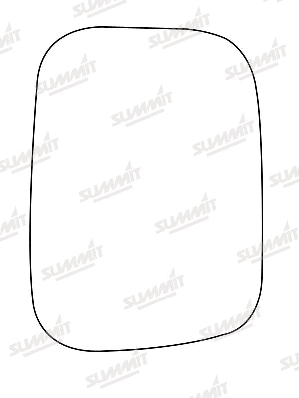 Summit Stick-On Commercial Mirror Glass fits Nissan Urvan RHS 79 to 95 - Summit - My Roof Bars