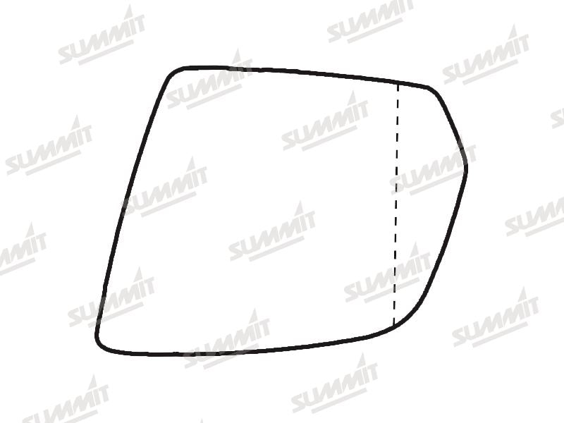 Summit Stick-On Aspheric Mirror Glass fits Mercedes W164/ X164 08-12 LHS - Summit - My Roof Bars