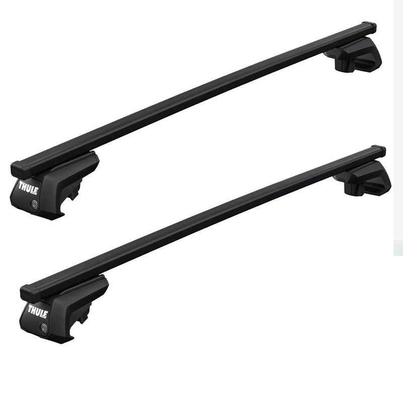 Thule SquareBar Evo Roof Bars Black fits Hyundai Inster 2024- 5 doors with Raised Rails - Thule - My Roof Bars