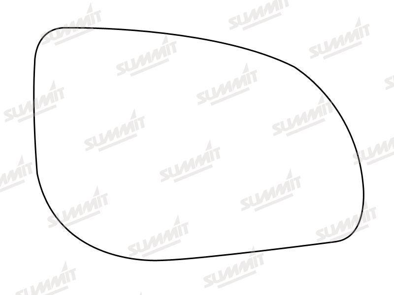 Summit Stick-On Standard Mirror Glass fits Hyundai i10 i20 09 on RHS - Summit - My Roof Bars