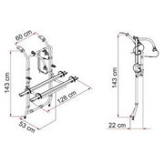 Fiamma Carry-Bike Vivaro/Trafic/Talento 02096-72- - Fiamma - My Roof Bars