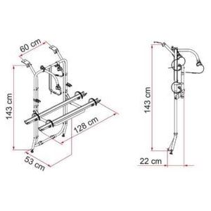 Fiamma Carry-Bike Vivaro/Trafic/Talento 02096-72- - Fiamma - My Roof Bars