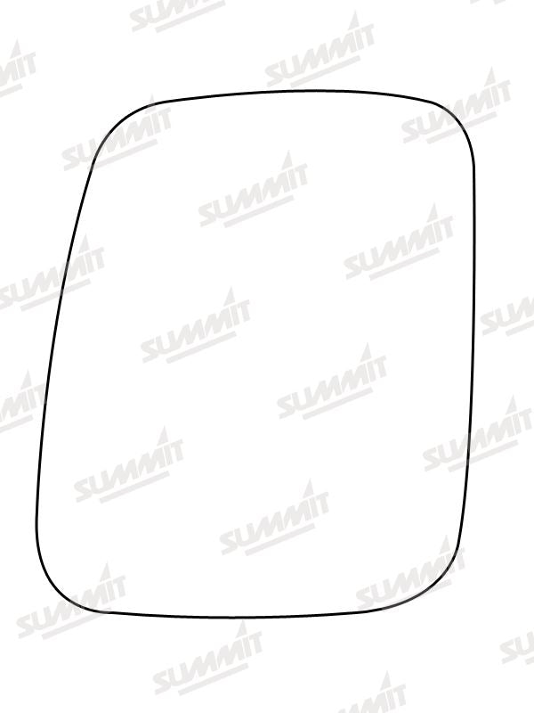 Summit Stick-On Commercial Mirror Glass fits VW Transporter 90 on LHS - Summit - My Roof Bars