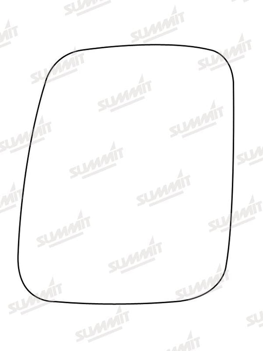 Summit Stick-On Commercial Mirror Glass fits VW Transporter 90 on LHS - Summit - My Roof Bars