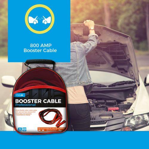 800 AMP 5m Professional Car Jump Leads Cables Heavy Duty Battery Starter Booster Van Truck - Simply - My Roof Bars