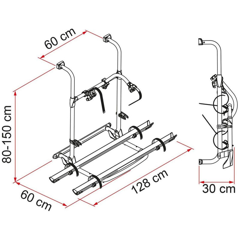 Fiamma Carry Bike Pro Blue Bike Rack for Motorhomes - Fiamma - My Roof Bars