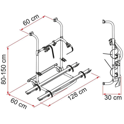 Fiamma Carry Bike Pro Blue Bike Rack for Motorhomes - Fiamma - My Roof Bars