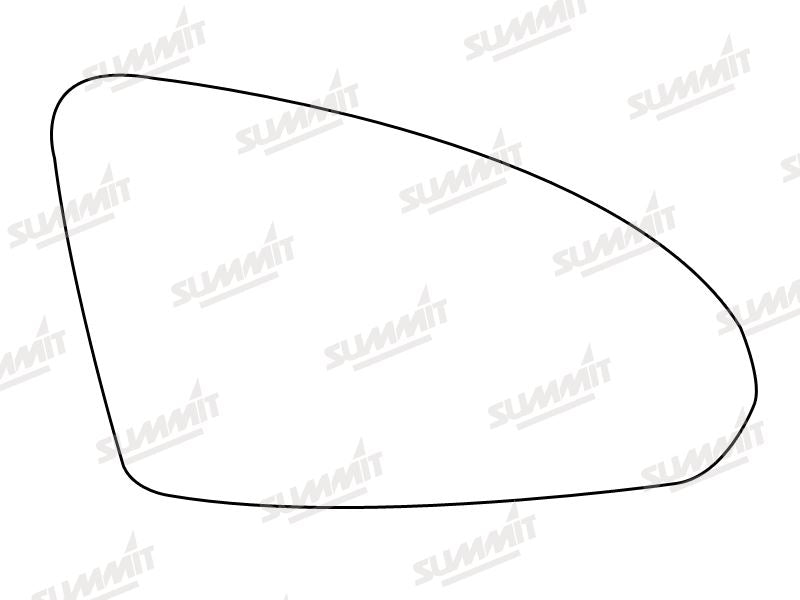 Summit Stick-On Aspheric Mirror Glass fits Nissan Primera 02 on RHS - Summit - My Roof Bars