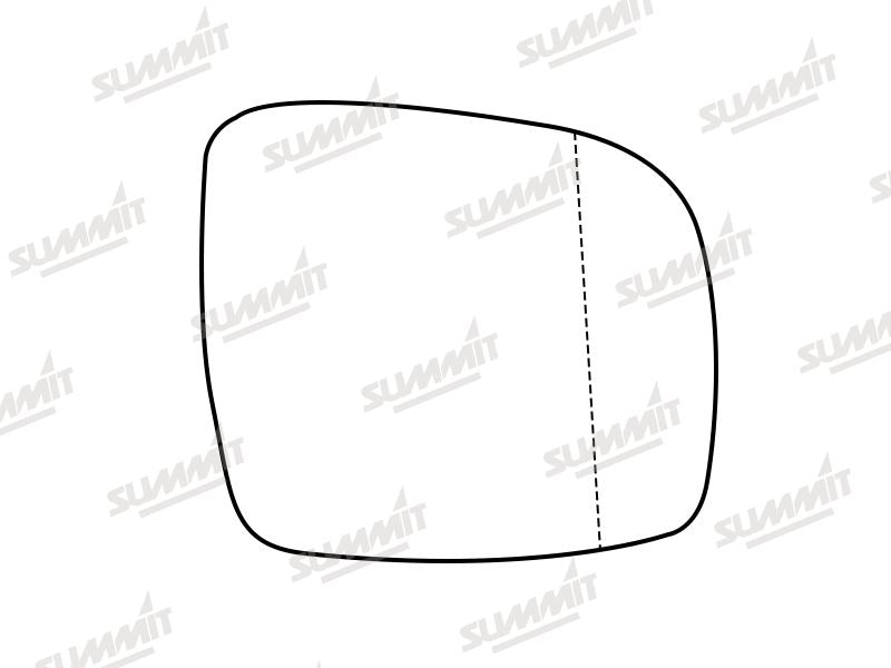 Summit Stick-On Standard Mirror Glass fits Chrysler Grand Voyager 07 to 17 RHS - Summit - My Roof Bars