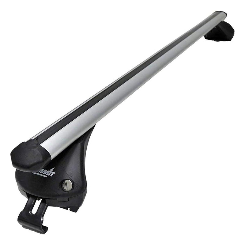 Summit SUP-965D Premium Integrated Railing Bar for Cars with Running Rails, Aluminium, Set of 2