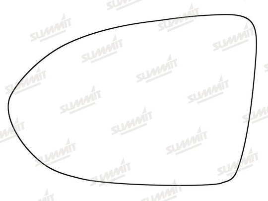 Summit Stick-On Standard Mirror Glass fits VW Passat 15 on LHS - Summit - My Roof Bars