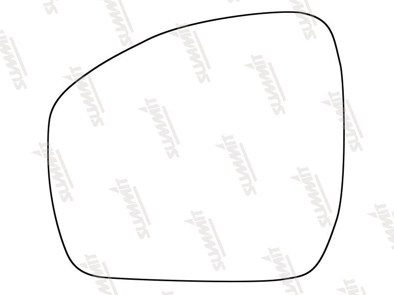 Summit Stick-On Standard Mirror Glass fits Land Rover Discovery 13 to 15 LHS - Summit - My Roof Bars