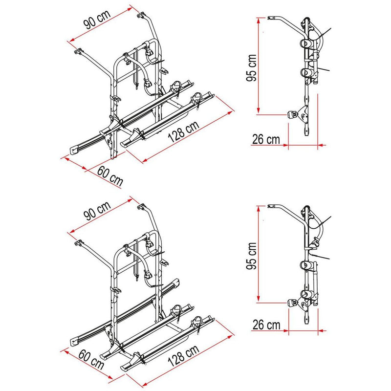 Fiamma Carry Bike for Merc V Class Premium Bike Carrier for Mercedes V Class - Fiamma - My Roof Bars