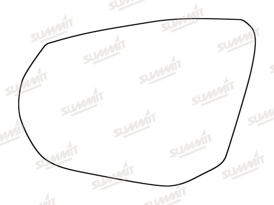 Summit Stick-On Standard Mirror Glass fits Audi Q2 16 on LHS - Summit - My Roof Bars