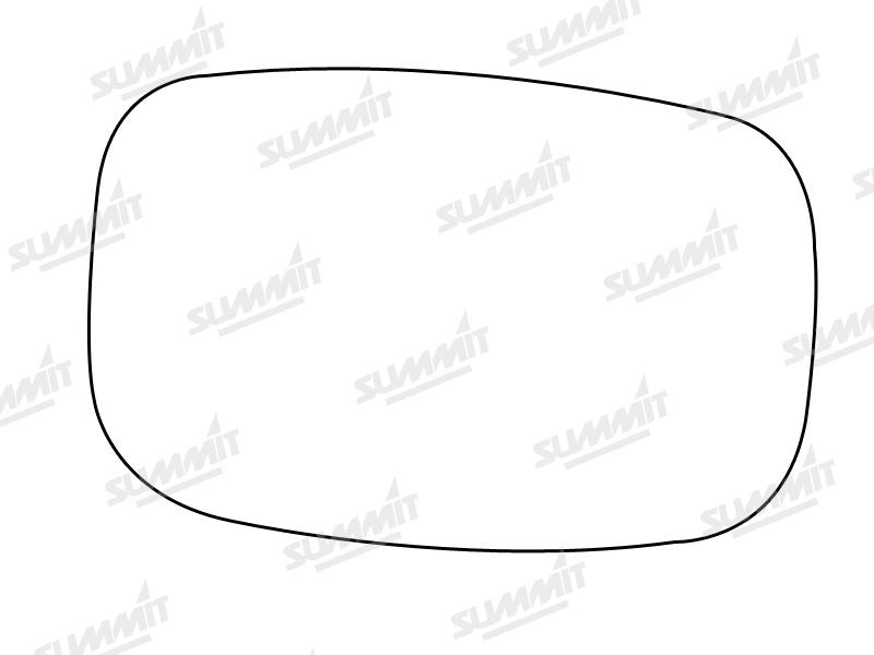 Summit Stick-On Standard Mirror Glass fits Ford Fiesta 94 on LHS - Summit - My Roof Bars