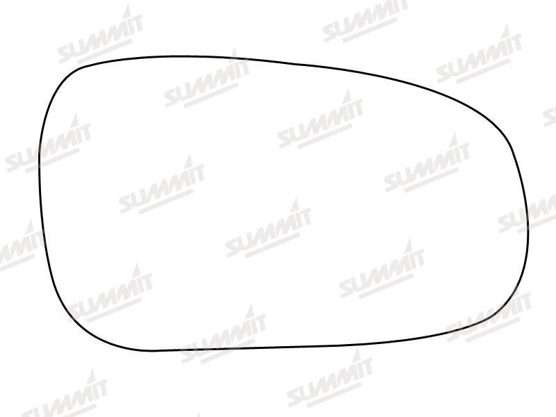 Summit Stick-On Standard Mirror Glass fits Honda Civic 96 to 01 RHS - Summit - My Roof Bars