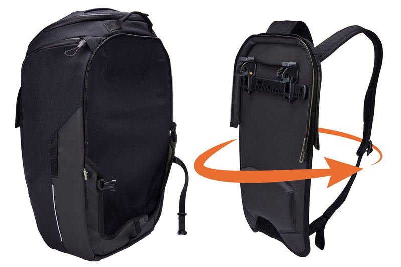 Thule Paramount hybrid bike pannier and backpack 26L black