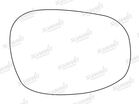 Summit Stick-On Aspheric Mirror Glass fits BMW 3 Series 12 on LHS - Summit - My Roof Bars
