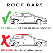 Summit Premium Aluminium Roof Bars fits Honda CR-V 1996-2001 Suv 5-dr with Raised Rails - Summit - My Roof Bars