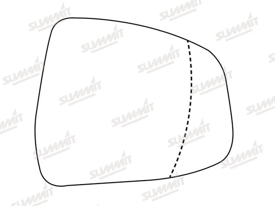 Summit Stick-On Standard Mirror Glass fits Ford Mondeo 4 RHS - Summit - My Roof Bars