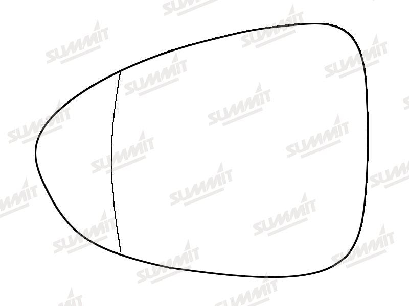 Summit Stick-On Aspheric Mirror Glass fits Vauxhall Zafira Tourer LHS - Summit - My Roof Bars