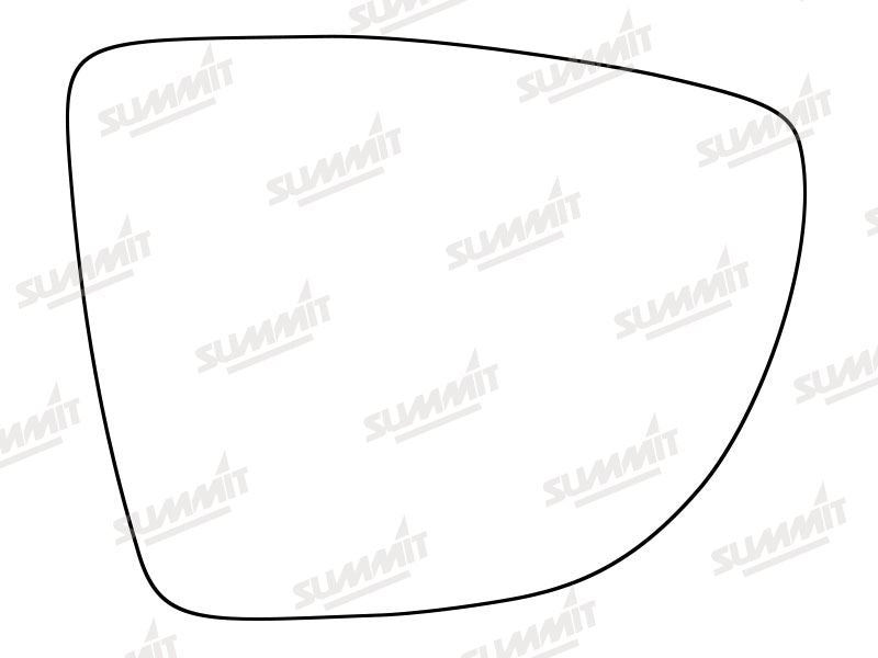 Summit Stick-On Standard Mirror Glass fits Renault Captur 13 on RHS - Summit - My Roof Bars