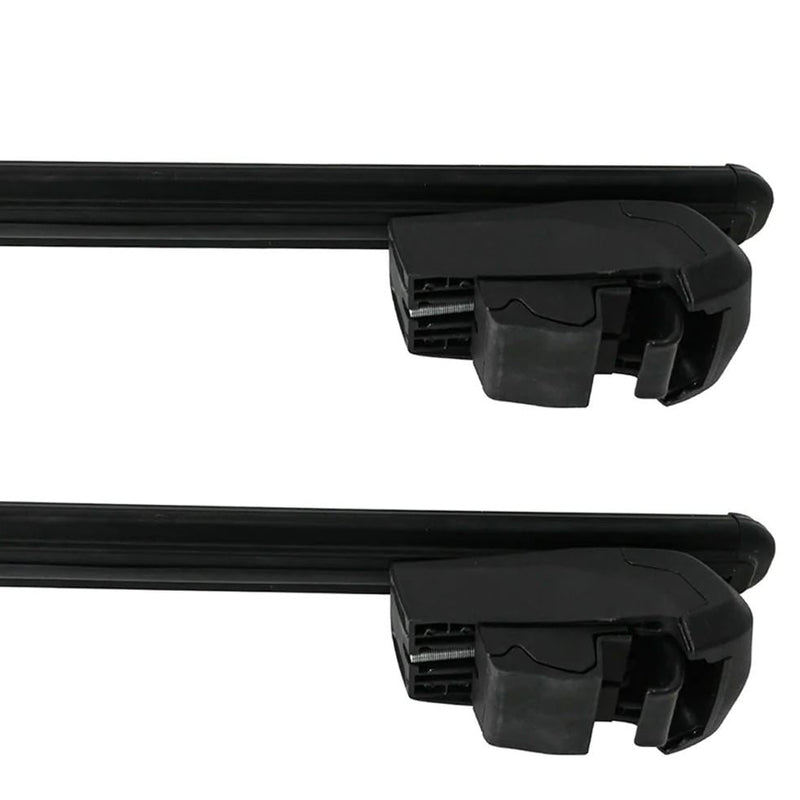 Roof Bars Rack Black fits Hyundai Santacruz 2022-Onwards for Flush Rails 75KG - Omtec - My Roof Bars