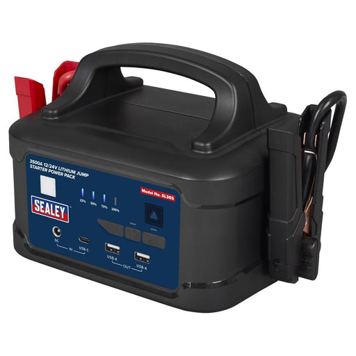 Sealey 3500A 12/24V Lithium Jump Starter Power Pack SL36S - Sealey - My Roof Bars