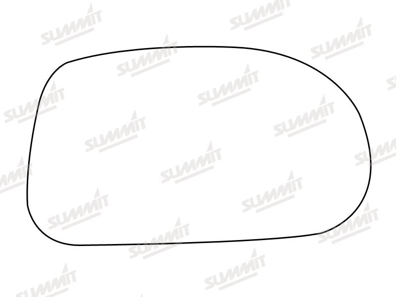 Summit Stick-On Standard Mirror Glass fits Fiat Bravo Brava 95 to 01 RHS - Summit - My Roof Bars