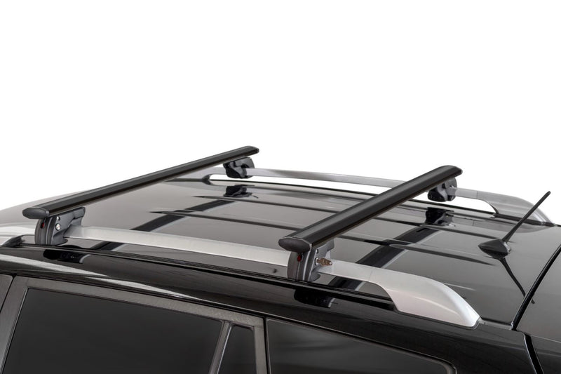 Menabo Jackson Black Roof Bars fits Renault Megane MK2 2003-2008 Estate 5D w Raised Rails - Menabo - My Roof Bars