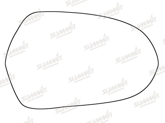 Summit Stick-On Standard Mirror Glass fits Audi A6 12 on RHS - Summit - My Roof Bars