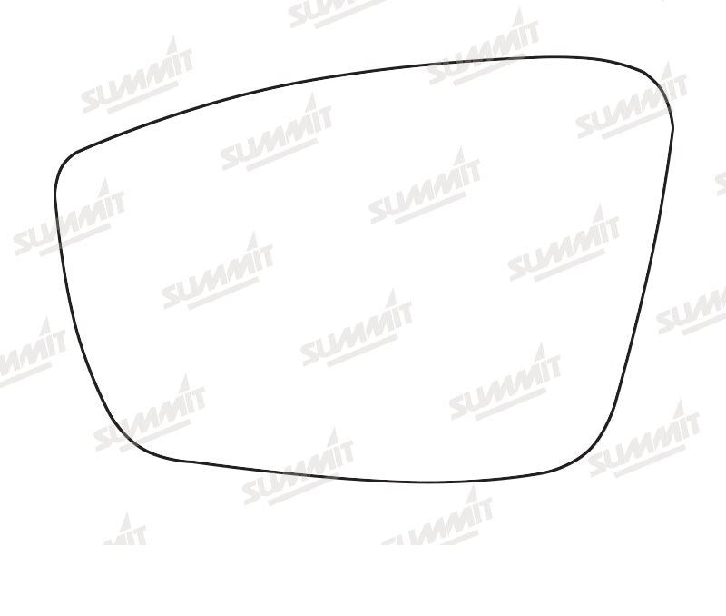 Summit Heated Base Plate With Standard Mirror Glass fits VW Up 12 on LHS - Summit - My Roof Bars