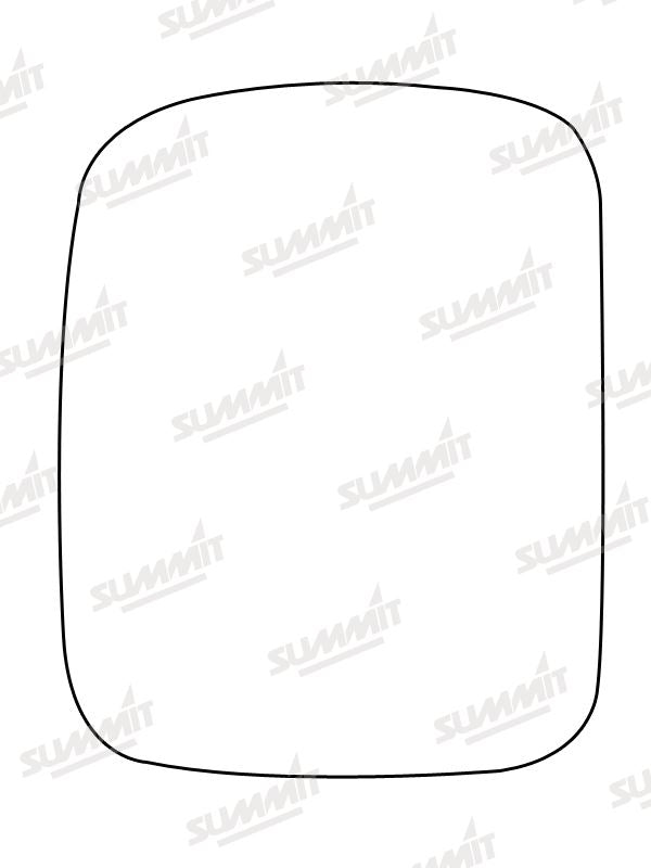 Summit Stick-On Standard Mirror Glass fits Nissan Terrano Ford Maverick RHS - Summit - My Roof Bars