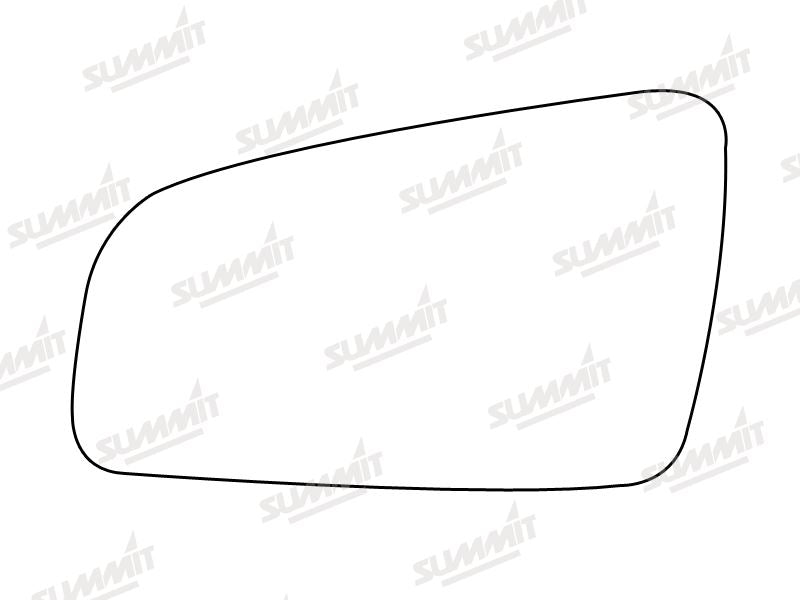 Summit Stick-On Standard Mirror Glass fits Vauxhall Zafira 2 05 to 10 LHS - Summit - My Roof Bars