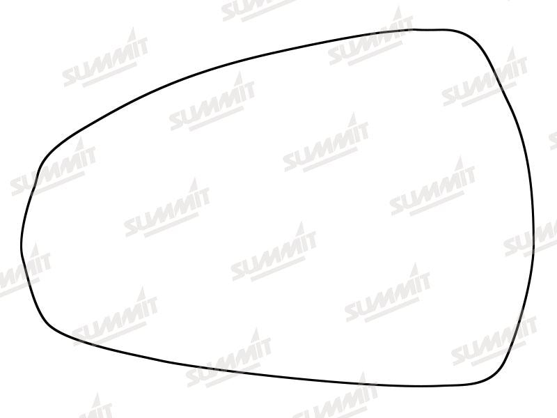 Summit Stick-On Standard Mirror Glass fits Audi A3 13 on LHS - Summit - My Roof Bars
