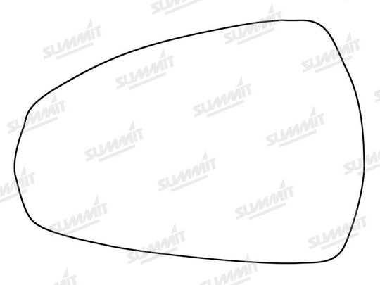 Summit Stick-On Standard Mirror Glass fits Audi A3 13 on LHS - Summit - My Roof Bars
