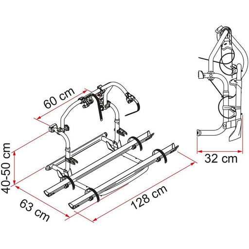 Fiamma Carry Bike Pro C Blue RV Bike Carrier with Easy Installation - Fiamma - My Roof Bars